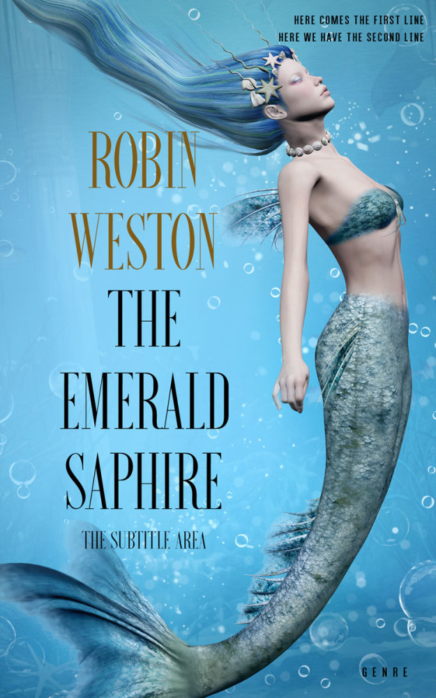 Front view of Danube #22509 - Premade Fantasy Book Cover