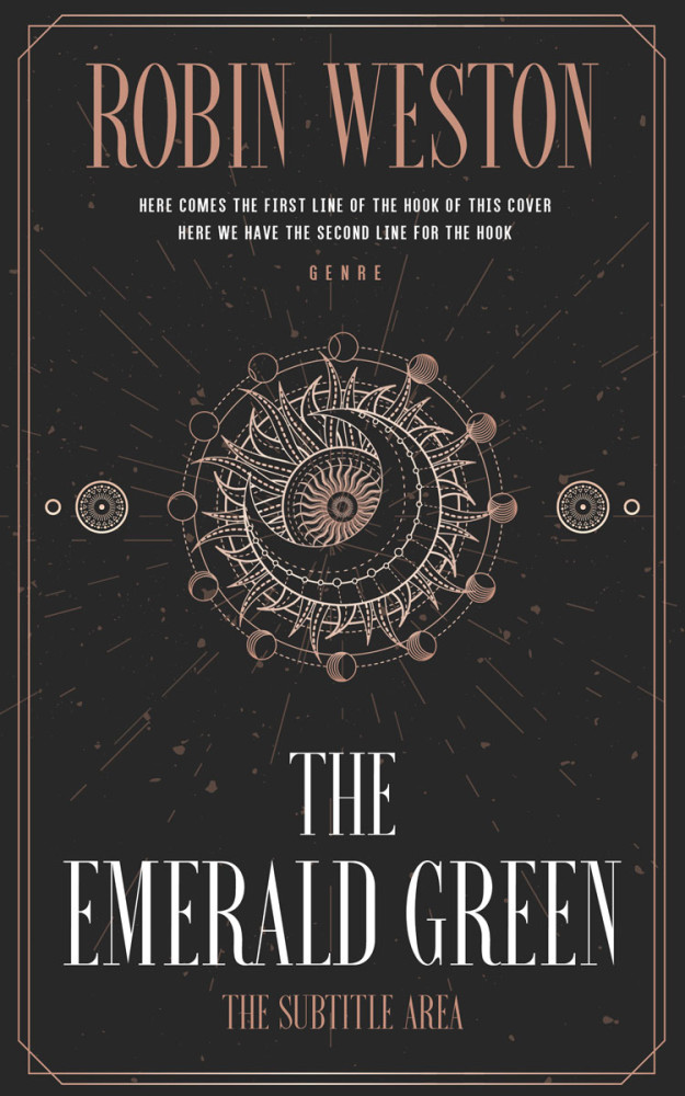 Front view of Mine Shaft #22515 - Premade Fantasy Book Cover