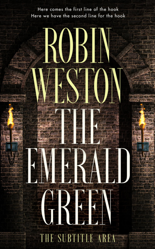 Front view of Oil #22528 - Premade Historical Book Cover