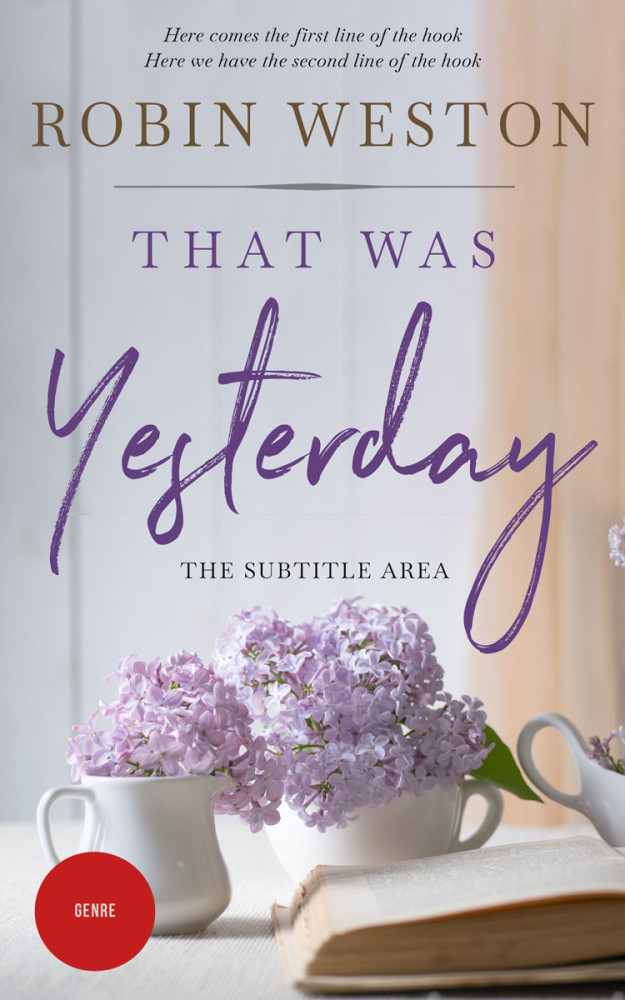 Front view of Pale Slate #22546 - Premade Fantasy Book Cover