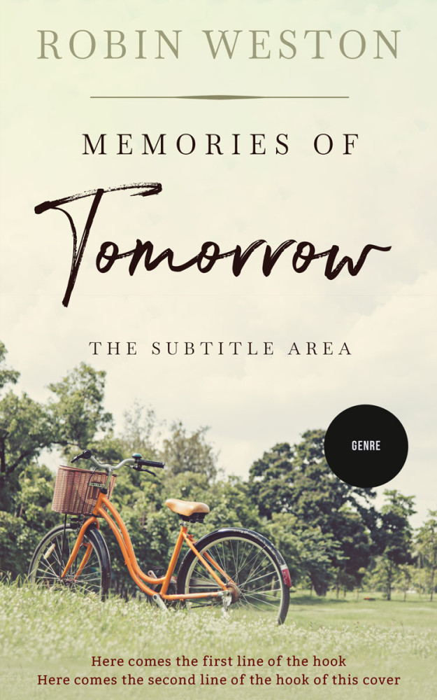 Front view of White Rock #22552 - Premade Literary Fiction Book Cover