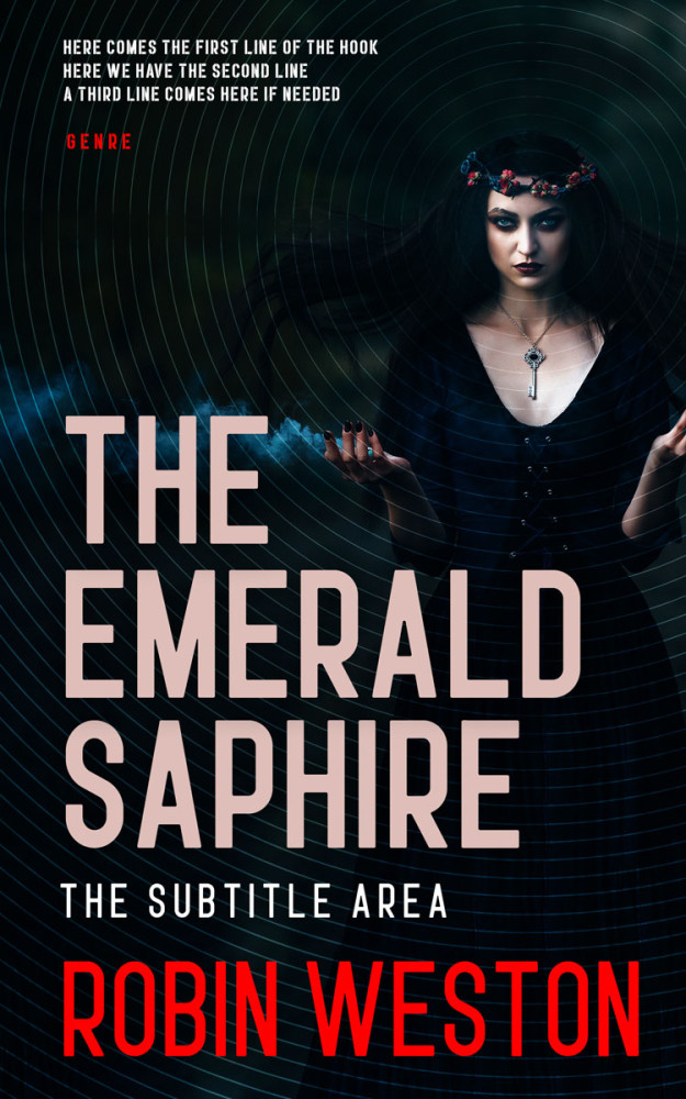 Front view of Petite Orchid #22596 - Premade Fantasy Book Cover