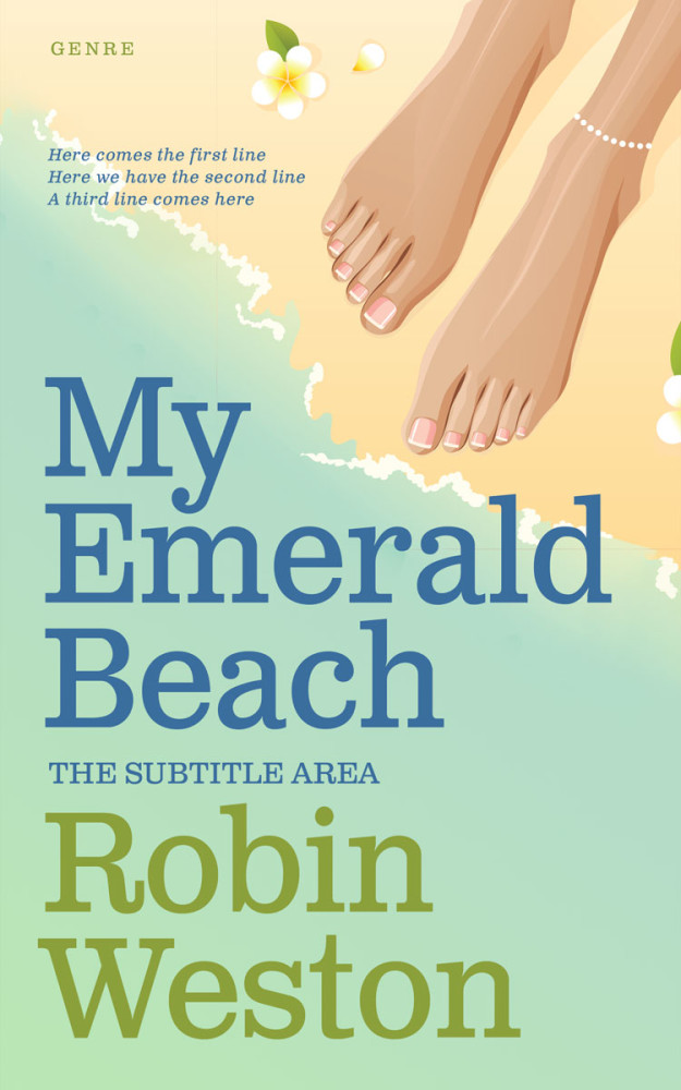 Front view of Sprout #22605 - Premade Chick Lit Book Cover