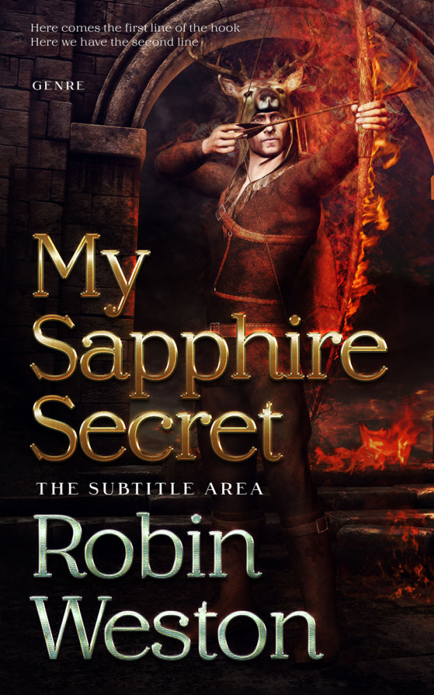 Front view of Gondola #22626 - Premade Fantasy Book Cover