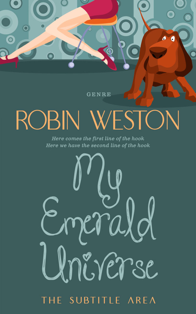 Front view of Mineral Green #22658 - Premade Chick Lit Book Cover