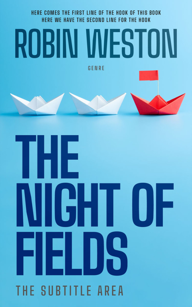 Front view of Sky Blue #22689 - Premade Self-Improvement & Self-Help Book Cover | BookCoverZone