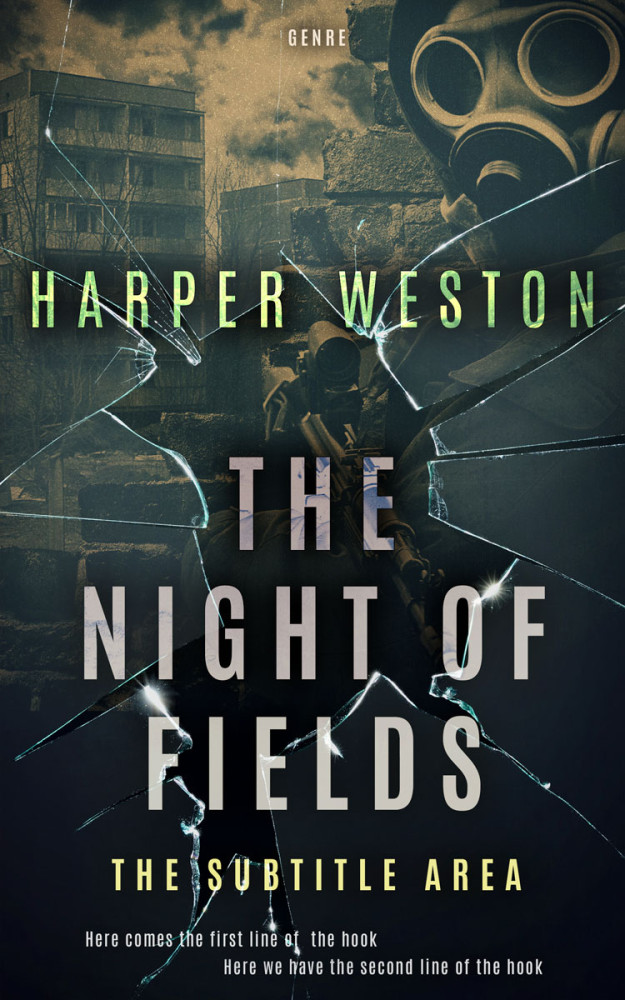 Front view of Outer Space #22714 - Premade Apocalyptica Book Cover