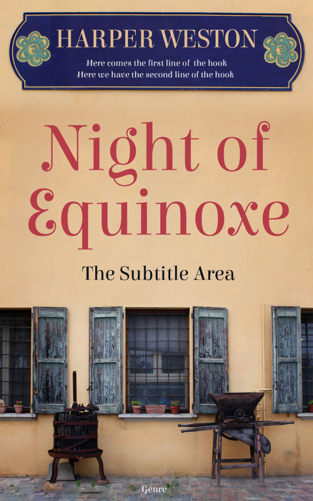 Front view of Sorrell Brown #22727 - Premade Literary Fiction Book Cover