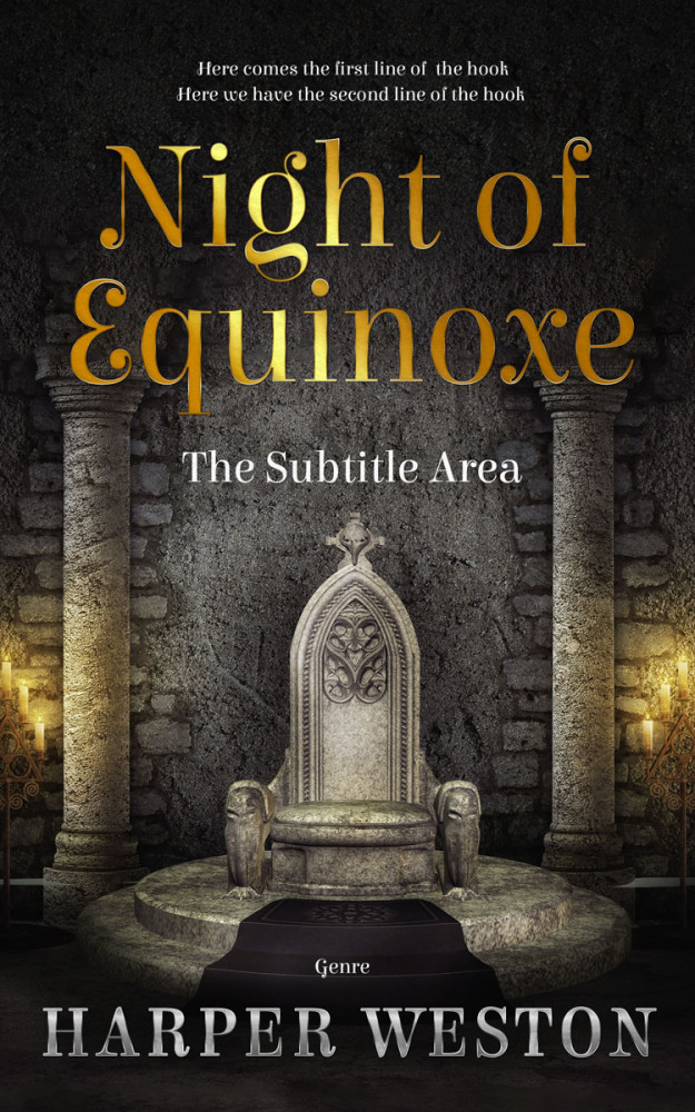 Front view of Dune #22743 - Premade Fantasy Book Cover