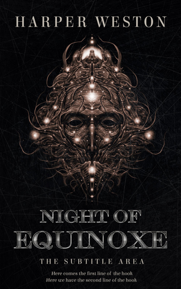 Front view of Cod Gray #22755 - Premade Fantasy Book Cover | BookCoverZone