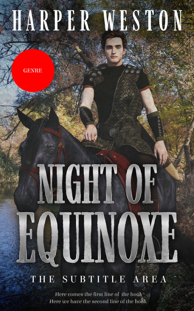 Front view of Tuatara #22762 - Premade Fantasy Book Cover