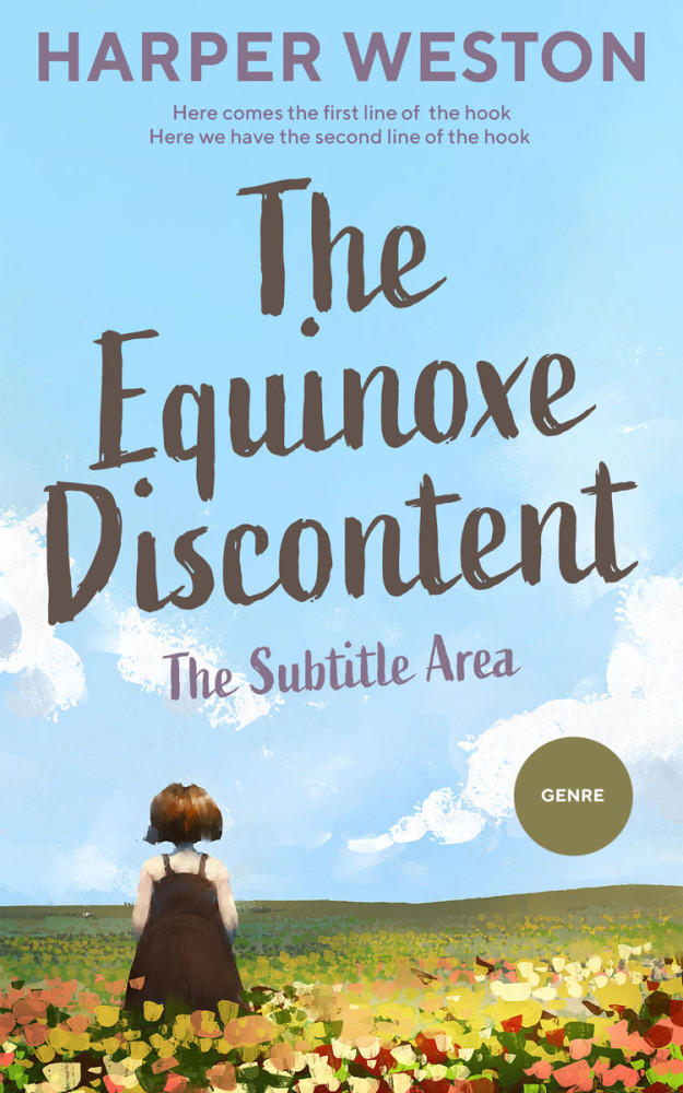 Front view of Blizzard Blue #22786 - Premade Teen & Young Adult Book Cover