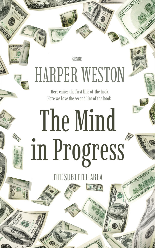 Front view of Moon Mist #22806 - Premade Business Book Cover