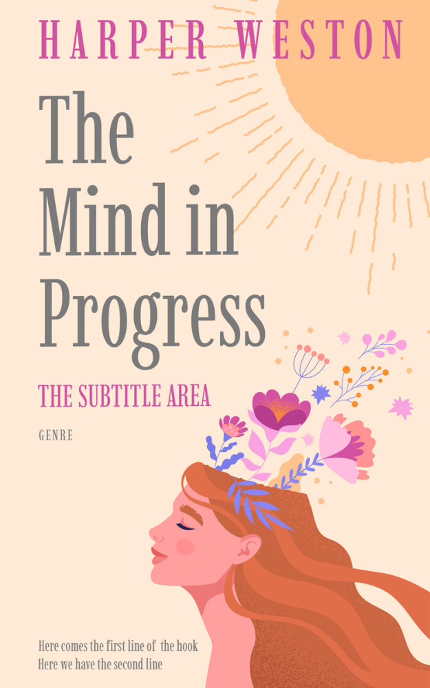 Front view of Champagne #22812 - Premade Health & Mind & Body Book Cover