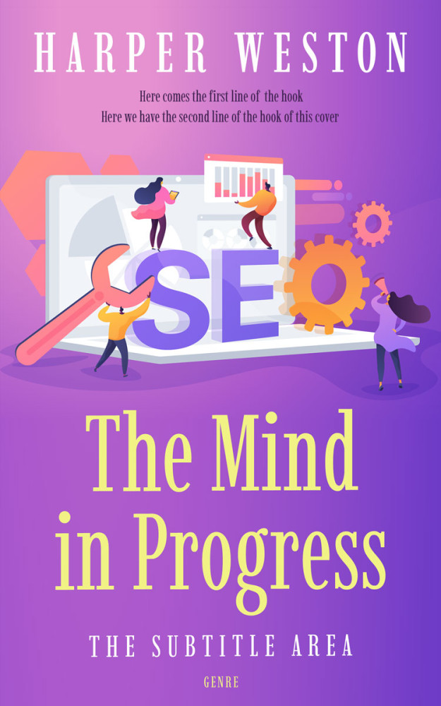 Front view of Amethyst #22821 - Premade Business Book Cover