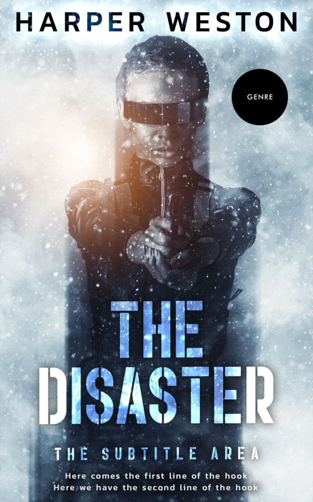 Front view of Ebony Clay #22849 - Premade Science Fiction Book Cover