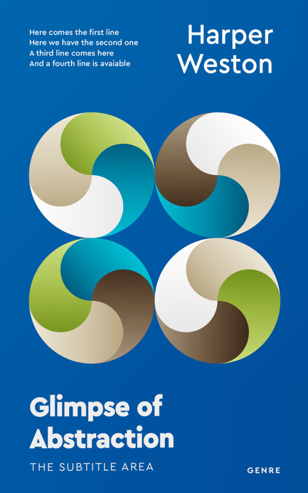 Front view of Thistle Green #22910 - Premade Abstract Book Cover | BookCoverZone