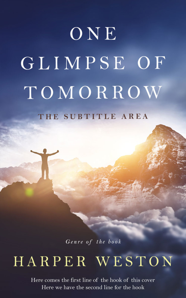 Front view of Pickled Bluewood #22936 - Premade Self-Improvement & Self-Help Book Cover