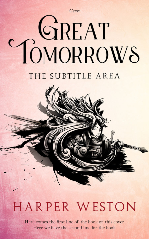 Front view of Azalea #22965 - Premade Historical Book Cover