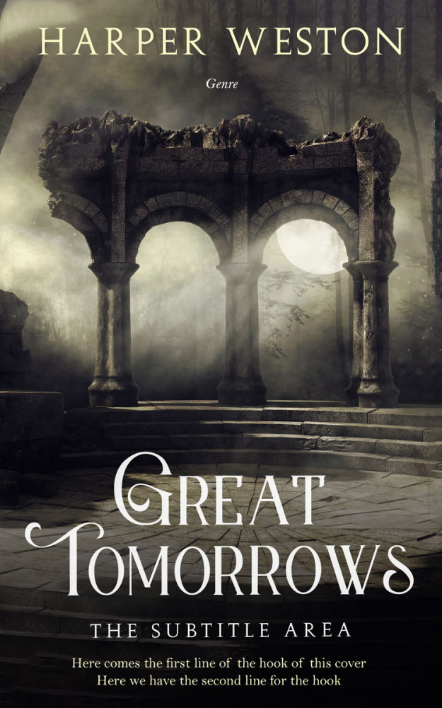 Front view of Dune #22968 - Premade Fantasy Book Cover