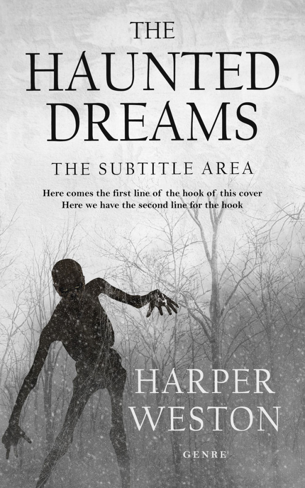 Front view of Alto #22977 - Premade Horror Book Cover