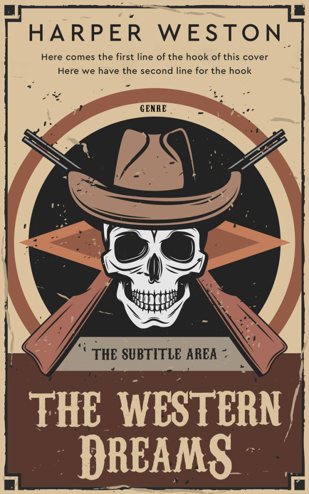 Front view of Sorrell Brown #23031 - Premade Action & Adventure Book Cover