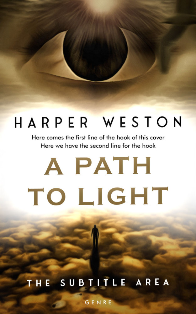 Front view of Metallic Bronze #23048 - Premade Religion & Spirituality Book Cover