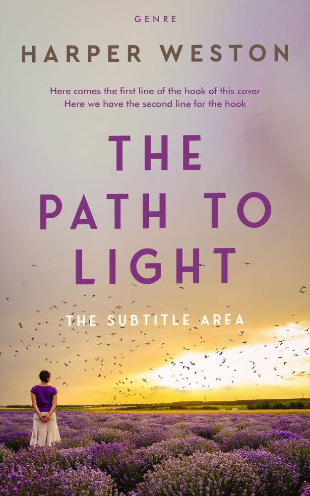 Front view of Bison Hide #23049 - Premade Literary Fiction Book Cover