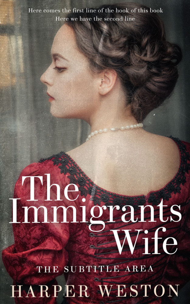 Front view of Woody Brown #23090 - Premade Romance Book Cover