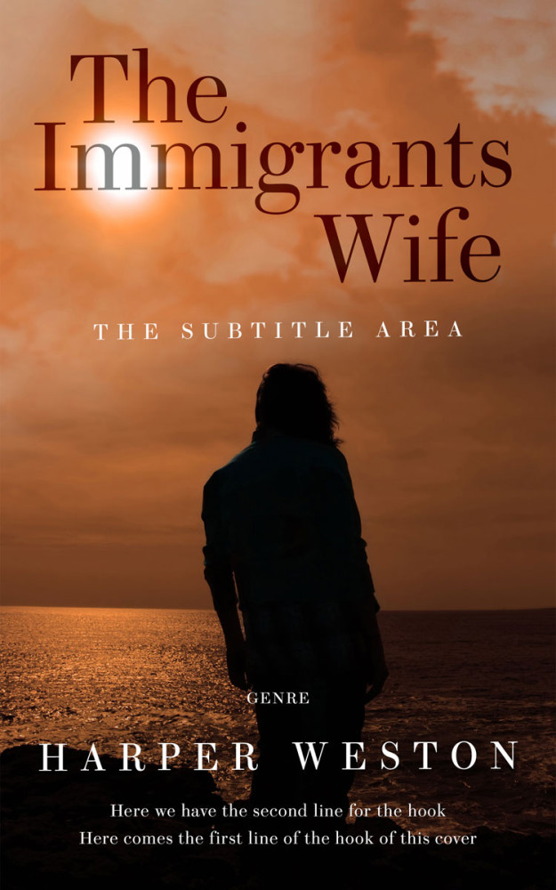 Front view of Brown Rust #23106 - Premade Romance Book Cover