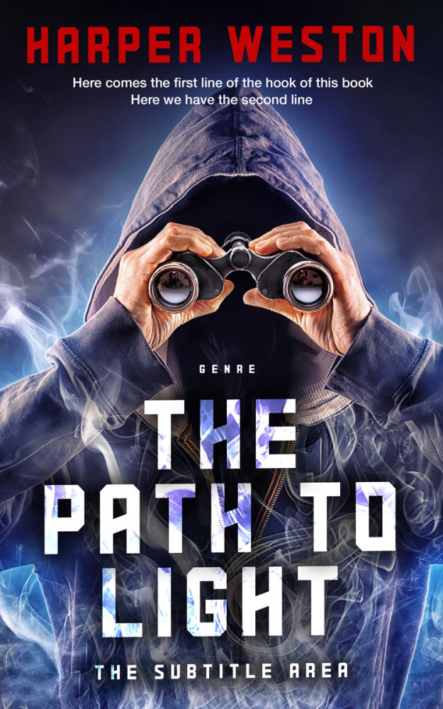 Front view of Ebony Clay #23117 - Premade Mystery & Thriller & Suspense Book Cover