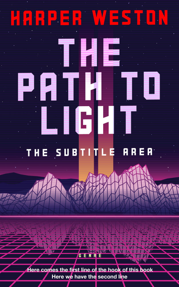 Front view of Hopbush #23119 - Premade Science Fiction Book Cover