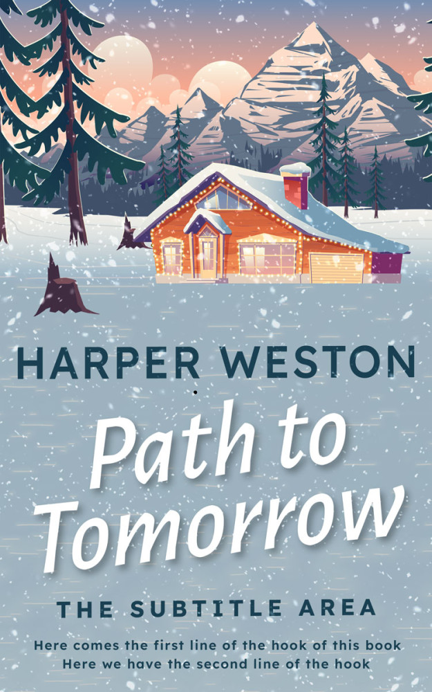 Front view of Gull Gray #23169 - Premade Literary Fiction Book Cover