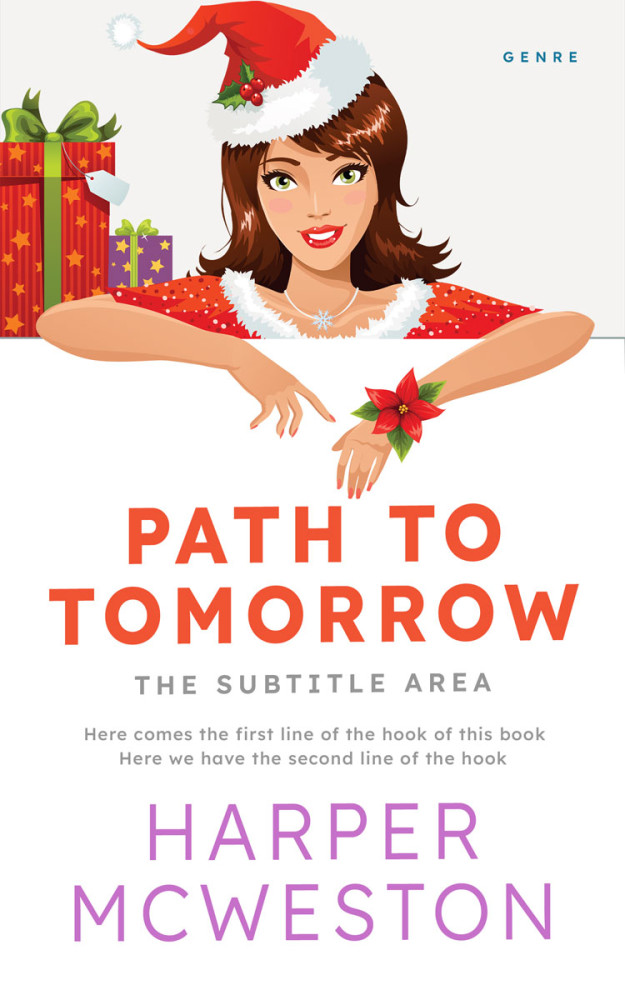 Front view of Valencia #23176 - Premade Chick Lit Book Cover