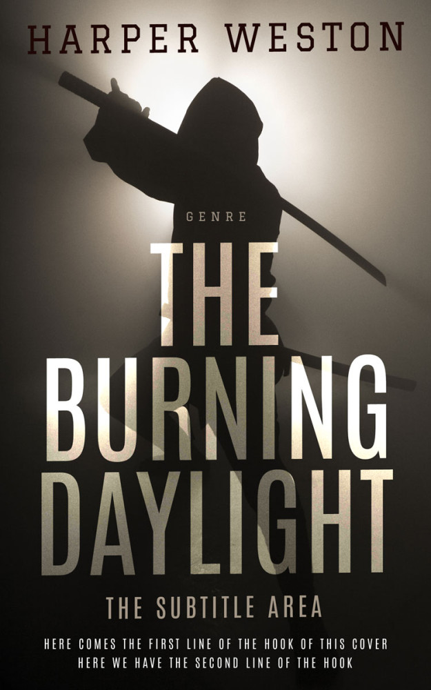 Front view of Soft Amber #23234 - Premade Fantasy Book Cover