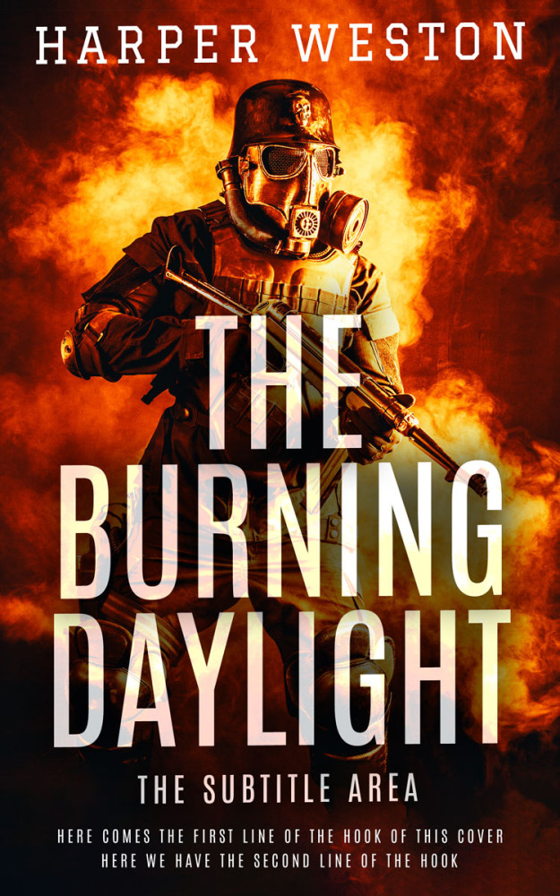 Front view of Porsche #23245 - Premade Apocalyptica Book Cover