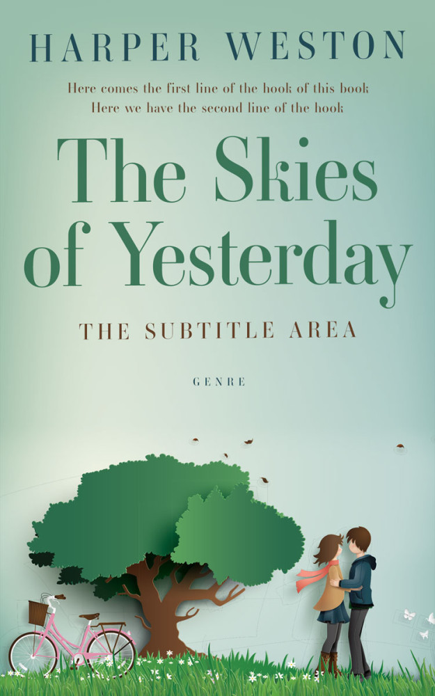 Front view of Gum Leaf #23254 - Premade Romance Book Cover | BookCoverZone