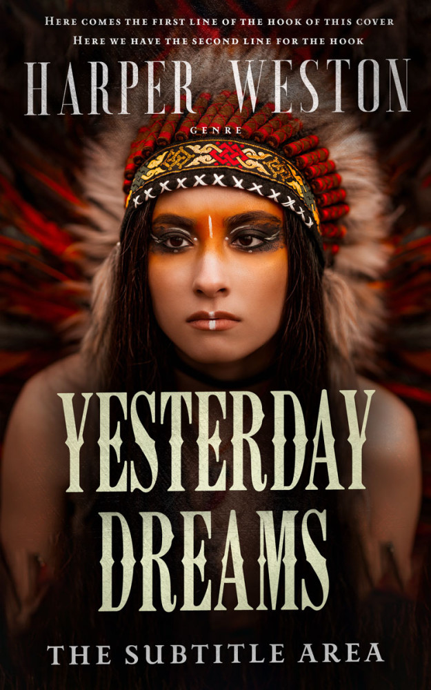 Front view of Sorrell Brown #23286 - Premade Western Book Cover