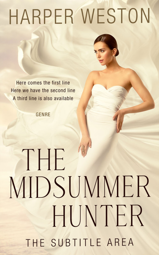 Front view of Almond #23315 - Premade Romance Book Cover | BookCoverZone