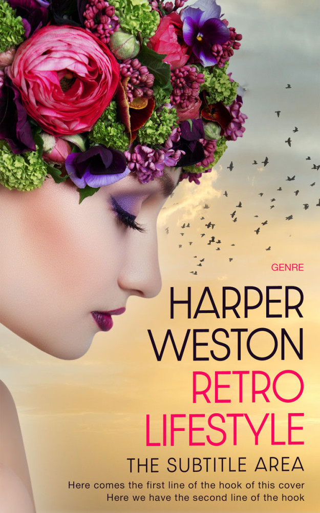 Front view of Tan #23336 - Premade Romance Book Cover