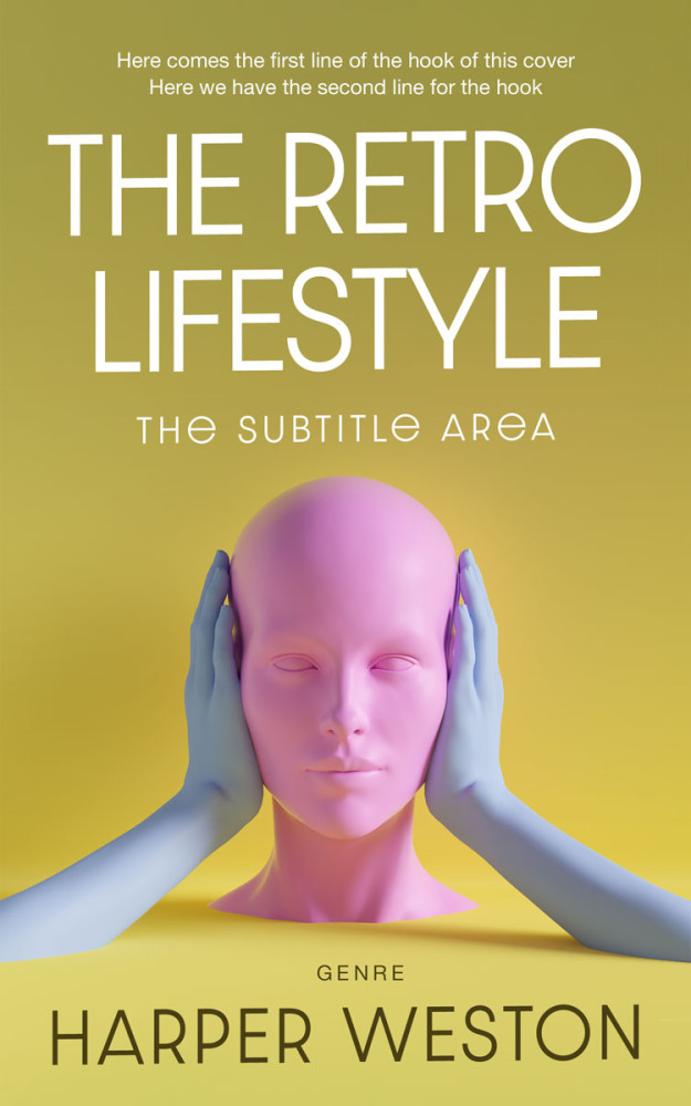 Front view of Husk #23345 - Premade Abstract Book Cover