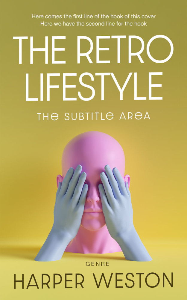 Front view of Husk #23346 - Premade Abstract Book Cover