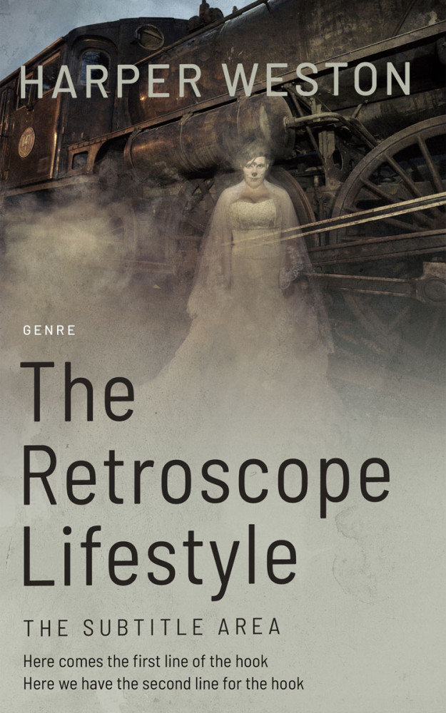 Front view of Dawn #23355 - Premade Horror Book Cover