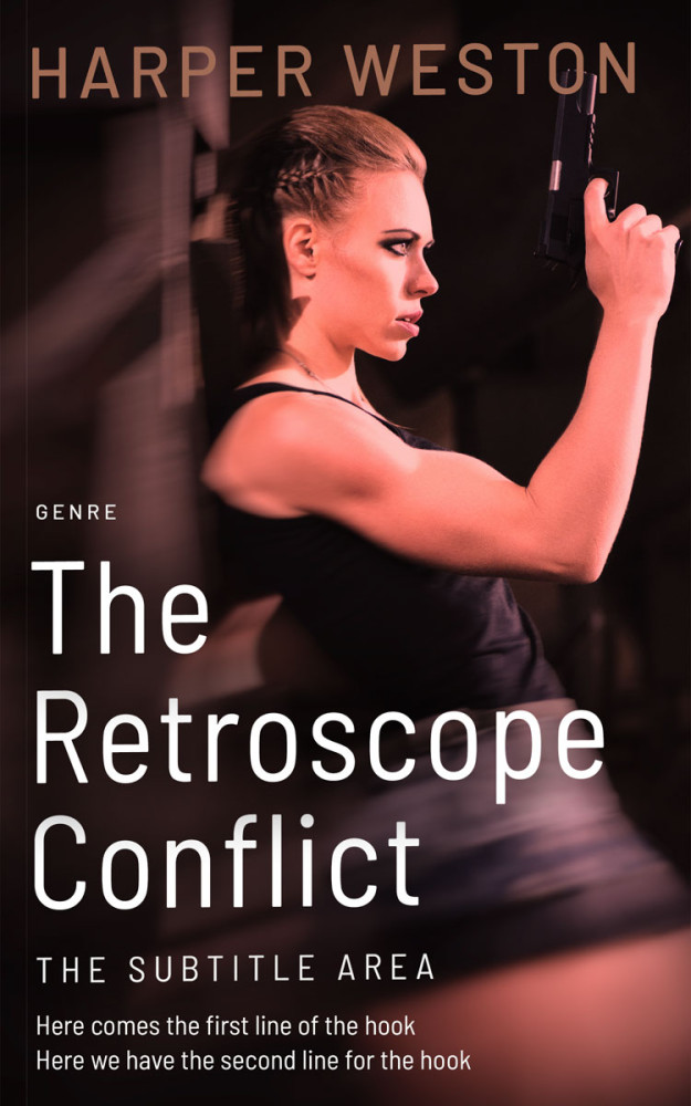 Front view of New York Pink #23358 - Premade Action & Adventure Book Cover