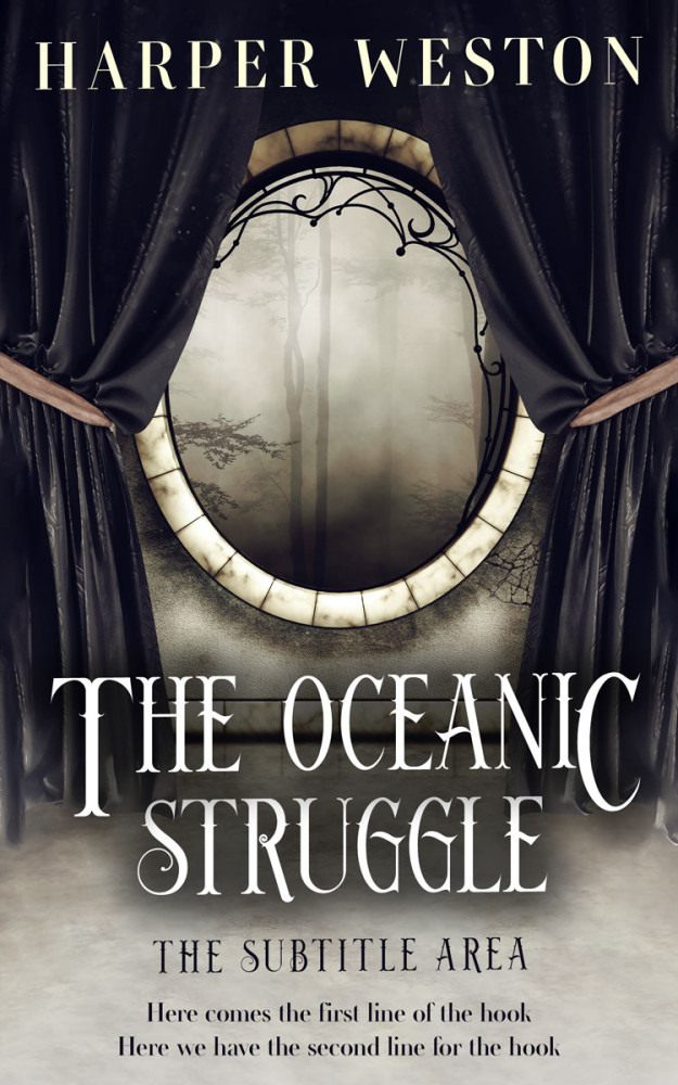 Front view of Ash #23397 - Premade Fantasy Book Cover