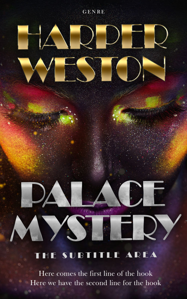 Front view of Cocoa Brown #23453 - Premade Fantasy Book Cover