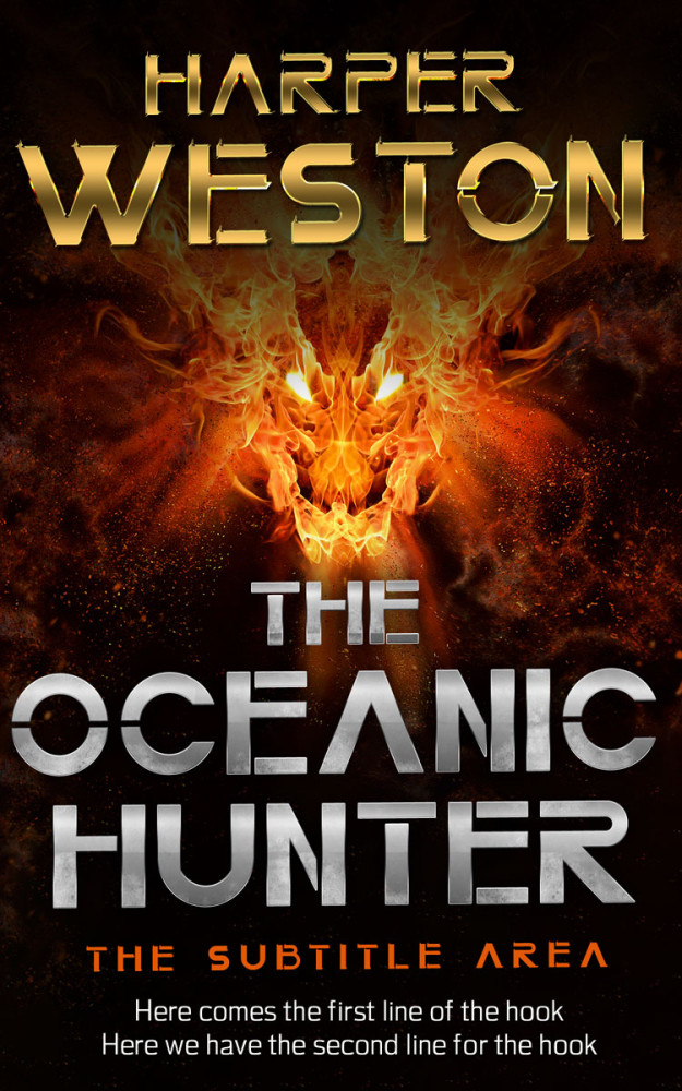 Front view of Antique Brass #23470 - Premade Fantasy Book Cover