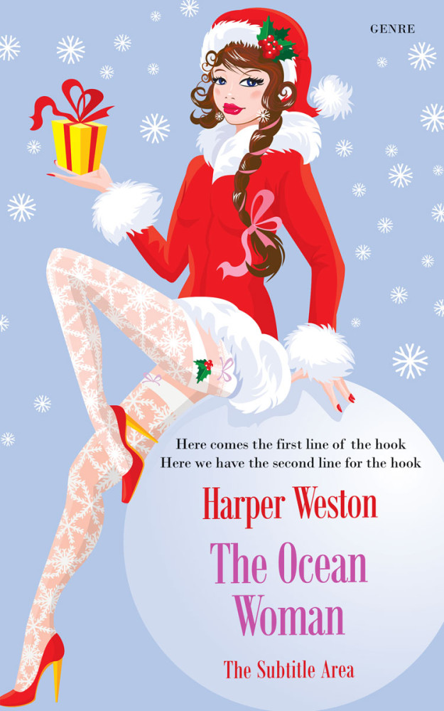 Front view of Periwinkle Gray #23498 - Premade Chick Lit Book Cover