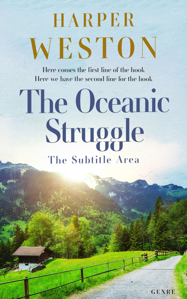 Front view of Geyser #23502 - Premade Literary Fiction Book Cover