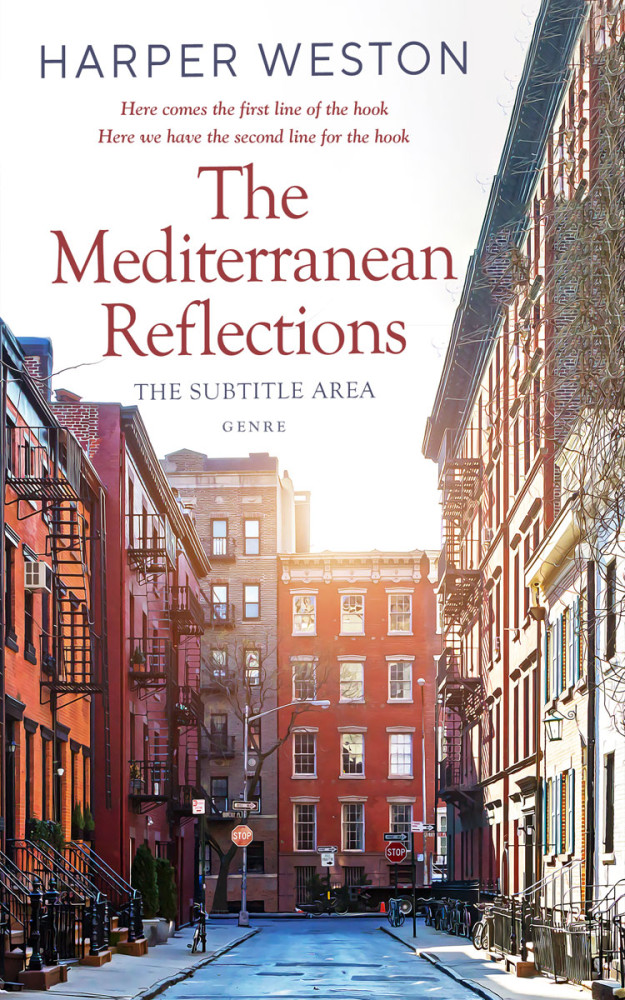 Front view of Silver Rust #23510 - Premade Literary Fiction Book Cover